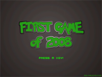 Screenshot of 'First Game of 2008'